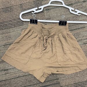 XOXO High Waist‎ Tan Women's Shorts